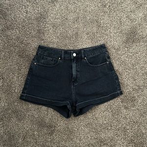 Pacsun black high waisted mom shorts